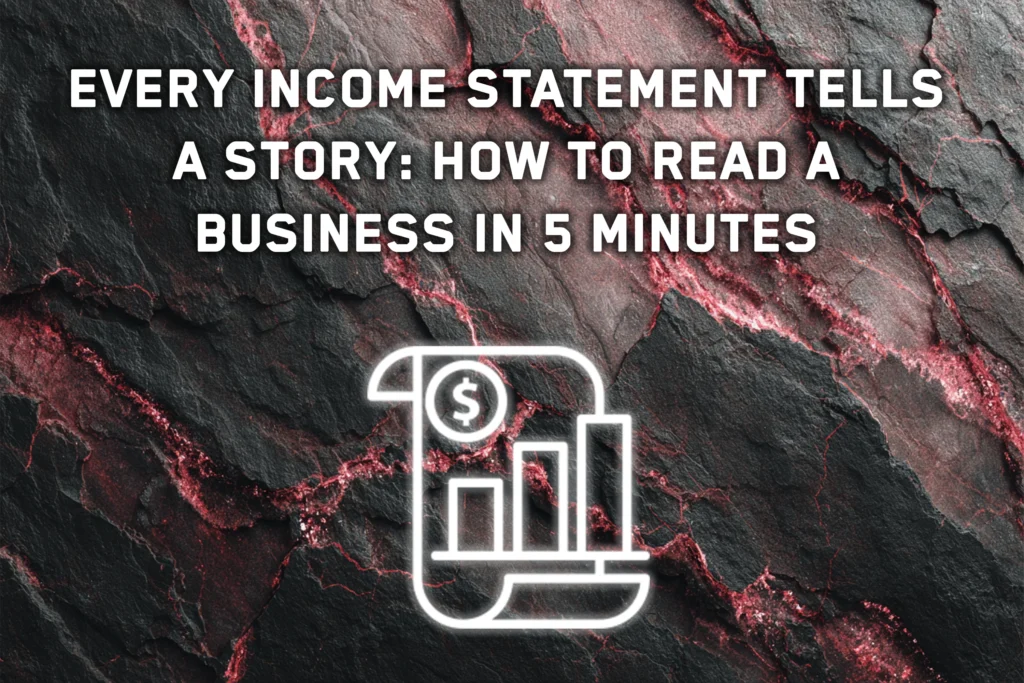 Every Income Statement Tells a Story: How to Read a Business in 5 Minutes