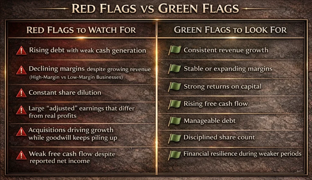 Red flags vs green flags